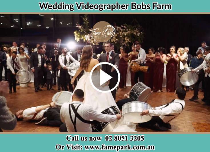 Bride and Groom at the dance floor Bobs Farm NSW 2316